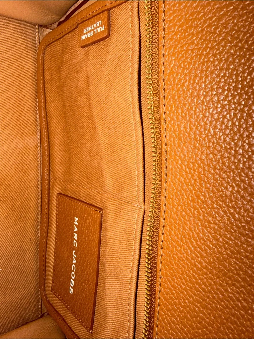 Marc Jacobs Brown Pebbled Leather The Tote Bag